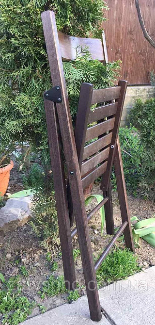 Кресло складное буковое коричневое Киев - изображение 3