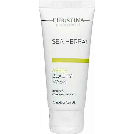 Яблучна маска для жирної та комбінованої шкіри Christina Sea Herbal Beauty Mask Green Apple 60 мл Дніпро