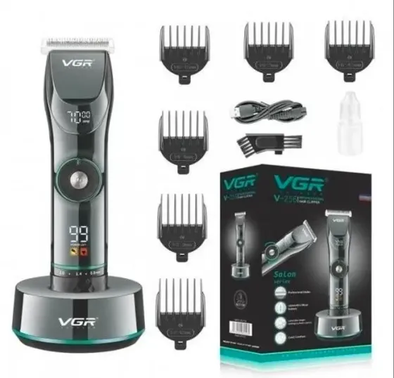 Мощная профессиональная машинка для стрижки с подставкой VGR V-256 / Универсальная машинка для стрижки волос Коломыя