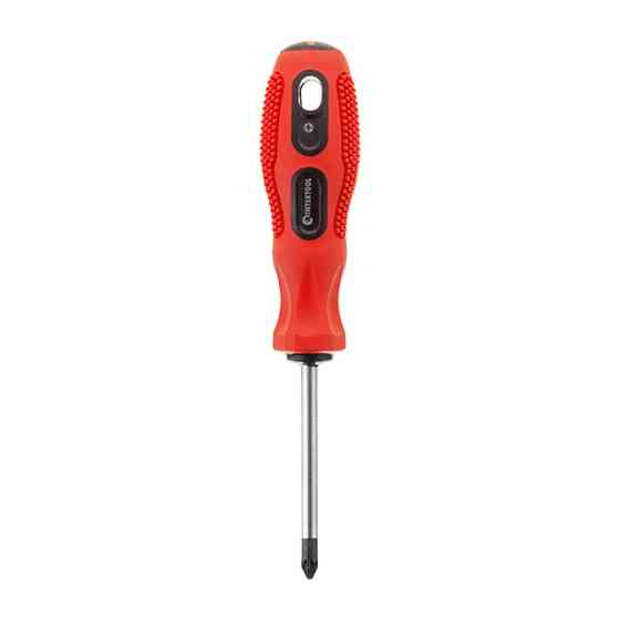 Викрутка хрестова, PZ2×75 мм, Cr-V INTERTOOL VT-3158 Київ