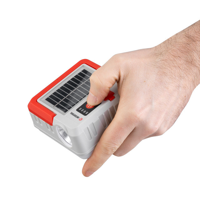 Фонарь кемпинговый, 1 LED + 28 SMD, 300 лм, солнечная панель, PowerBank INTERTOOL LB-0216 Киев - изображение 8