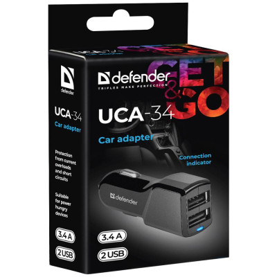 Зарядное устройство Defender UCA-34 2xUSB, 5V / 3.4A (83834) Винница - изображение 6