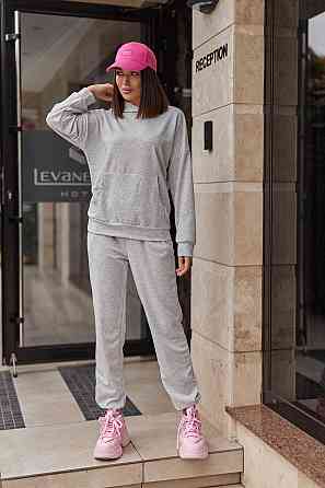 Спортивний костюм худі та джогери "Dante" | Норма і батал | Розпродаж моделі Сірий, 50-52 Київ