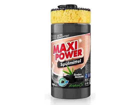 Засіб для миття посуду 1л (дозаторгубка) Чорне вугілля ТМ MAXI POWER Solmir Київ
