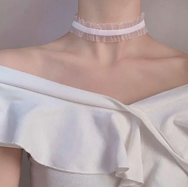 Чокер жіночий на шию білий Київ - фото 1