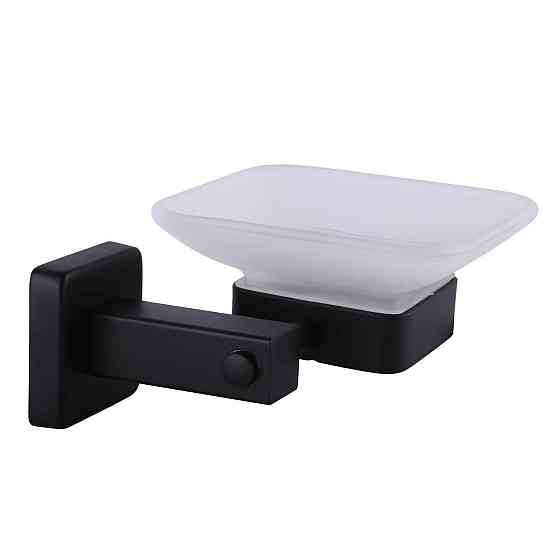 Мильниця одинарна Globus Lux BQ9408 чорна матова SUS304 (000022210) Київ