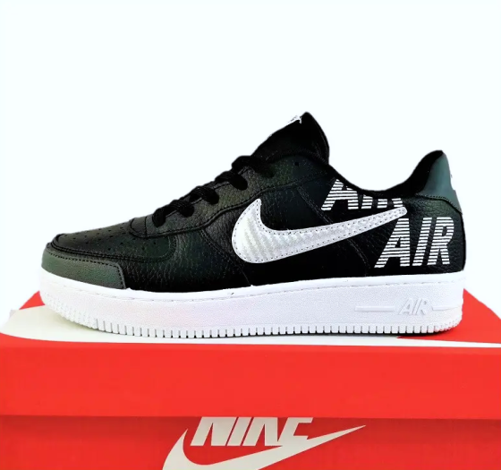 Кросівки Nike Чорні Чоловічі Найк Шкіряні Форси (розміри: 44,45) Відео Огляд Дніпро