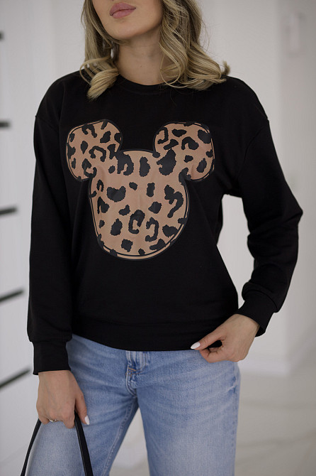 Трикотажний світшот жіночий "Sticker" | Батал Київ - фото 6