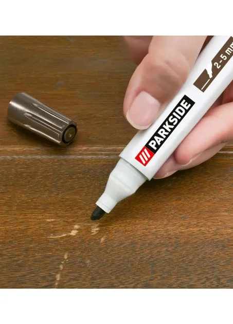 Маркер для реставрации мебели PARKSIDE для ремонта мебели ламинации цвет грецкий орех темно-коричнев Полтава - фото 1
