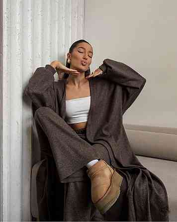 Жіночий стильний повсякденний костюм двостороння ангора Одеса