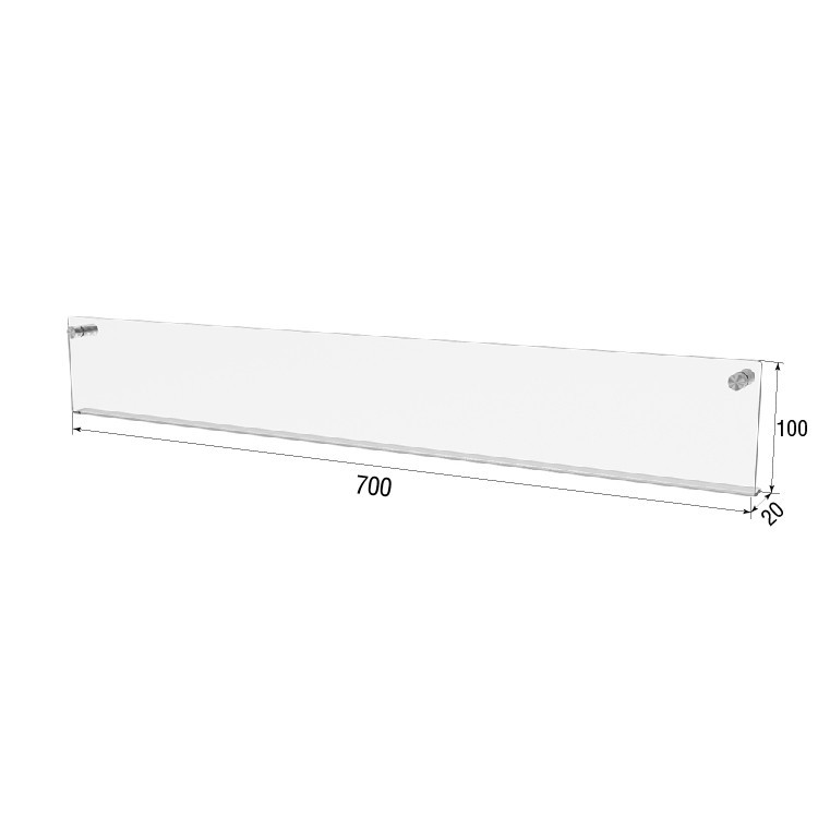 Полиця EKOSTAR настінна 700х100 Київ - фото 3