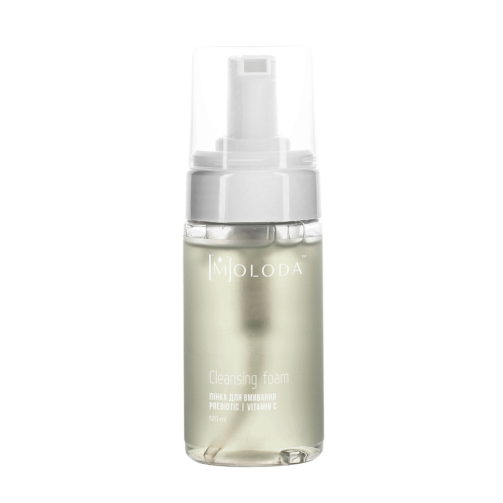 Пінка для вмивання обличчя Cleansing foam Prebiotics Vitamin C Moloda 150 мл Київ - фото 1