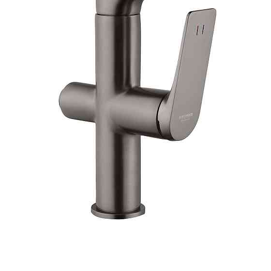 Смеситель для кухни под фильтр с гибким изливом Kroner KRP Graz - GRP03815 графит Киев