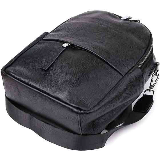 Жіночий рюкзак з натуральної шкіри Vintage 23060 Чорний Київ