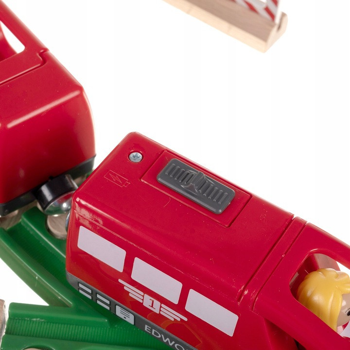 Детские Деревянные железнодорожные пути с батарейным питанием из 57 элементов Kruzzel (22495) Нововолынск - изображение 6