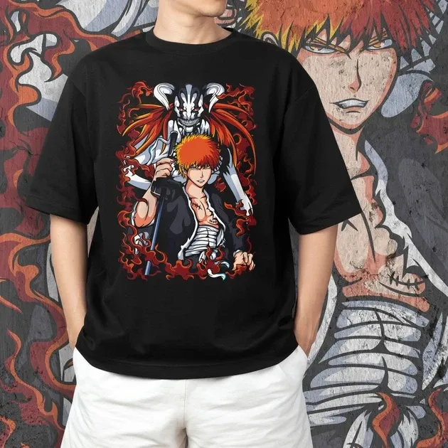 Футболка чоловіча з  принтом Блич Ичиго Куросаки 10 Розмір 48 Дніпро - фото 3