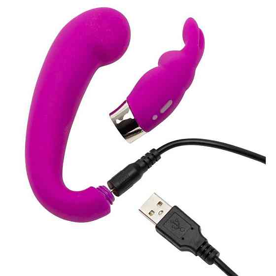 Подвійний вібратор Happy Rabbit G-Spot Clitoral Curve Vibrator Sex Aura Київ