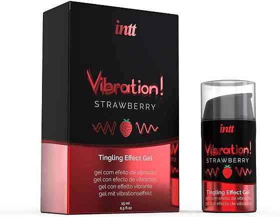 Рідкий Вібратор - Intt Vibration! Strawberry, 15 мл Sex Aura Київ
