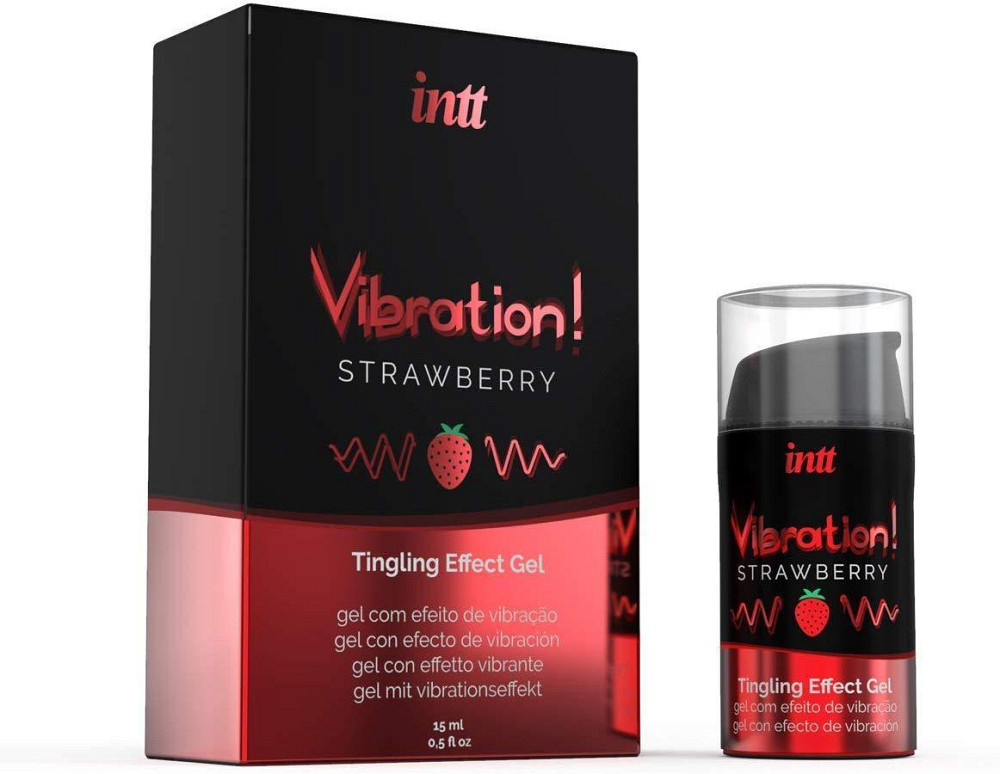 Рідкий Вібратор - Intt Vibration! Strawberry, 15 мл Sex Aura Київ - фото 1