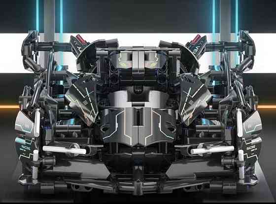 Конструктор спорткар на радиоуправлении Technic Supercar 1:14 с моторами и подсветкой 1148 деталей черный Киев
