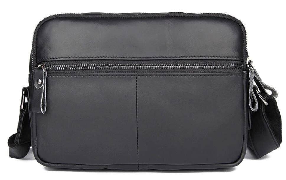 Сумка Vintage 14548 з натуральної шкіри зерниста Чорна Київ - фото 6