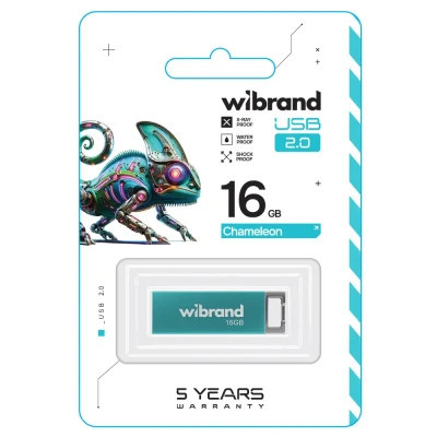 USB флеш накопичувач Wibrand 16GB Chameleon Light Blue USB 2.0 (WI2.0/CH16U6LU) Вінниця - фото 2