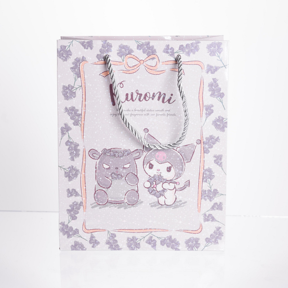 Набор подарочных пакетов из бумаги 10 (шт) Kuromi картонные красивые пакеты для подарков 19×9.5×24.5 (см) Фиолетовый HP-10359-11V Киев - изображение 1