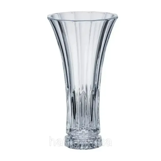 Ваза скляна 305 мм Bohemia Welington 8KG08 99S37/305 прозоре товсте скло Київ