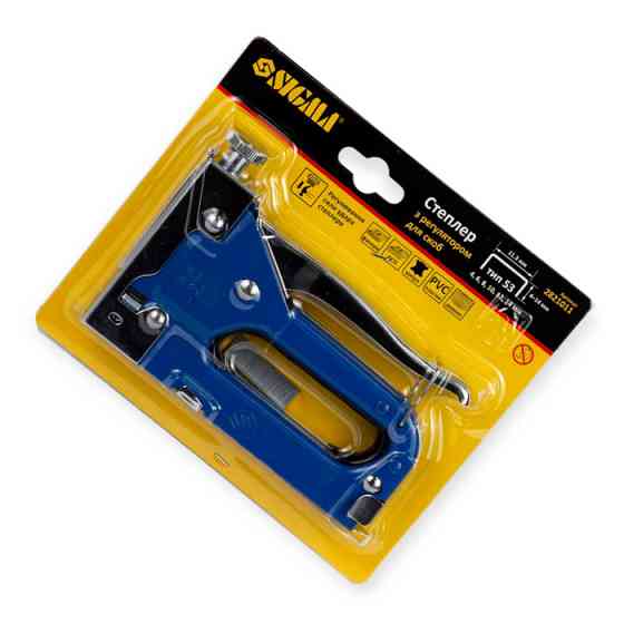 Степлер будівельний під скобу 4-14мм синій Мукачево