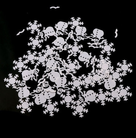 Новогодний конфетти Снеговики 15 г белый Киев - изображение 5