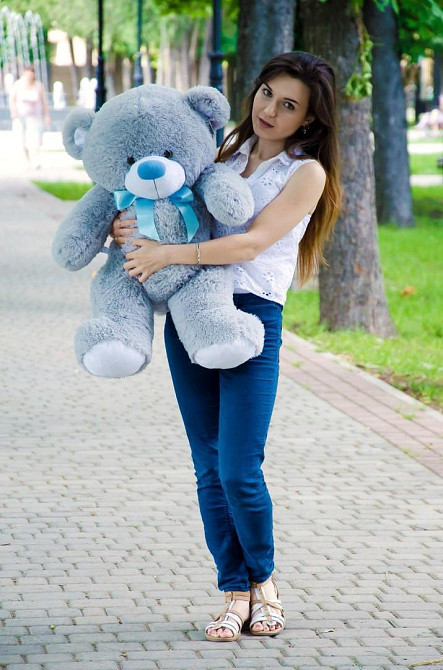 Мягкая игрушка Подарок плюшевый мишка, Плюшевый медведь Бойд 100 см Серый Тернополь - изображение 3