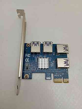Плата розширення райзерів PCI-E x1 на 4 порти PCIE-EUX1-04 VER002 Луцьк