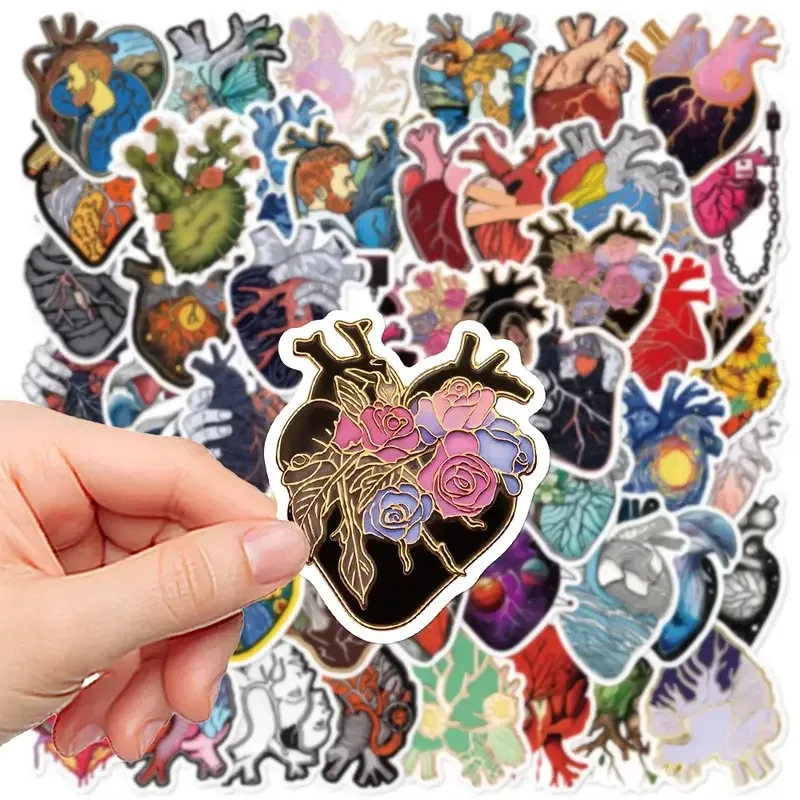 Набор стикеров «Анатомические сердца» – 50 штук Киев - изображение 3