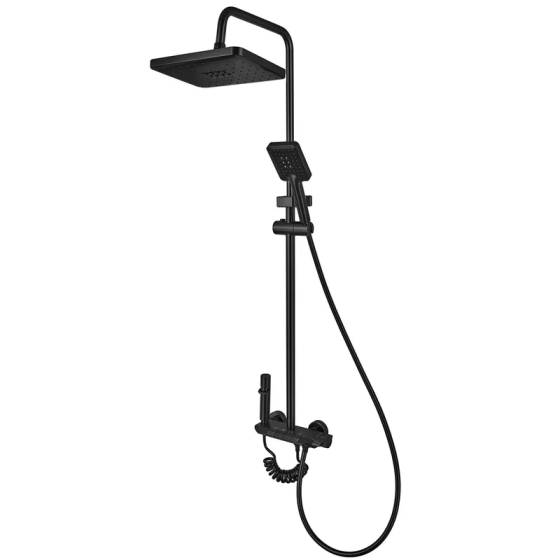 Душова колона Armata BCS-009-J Black з кнопковим змішувачем та 4 режимами (CH6508) Харків
