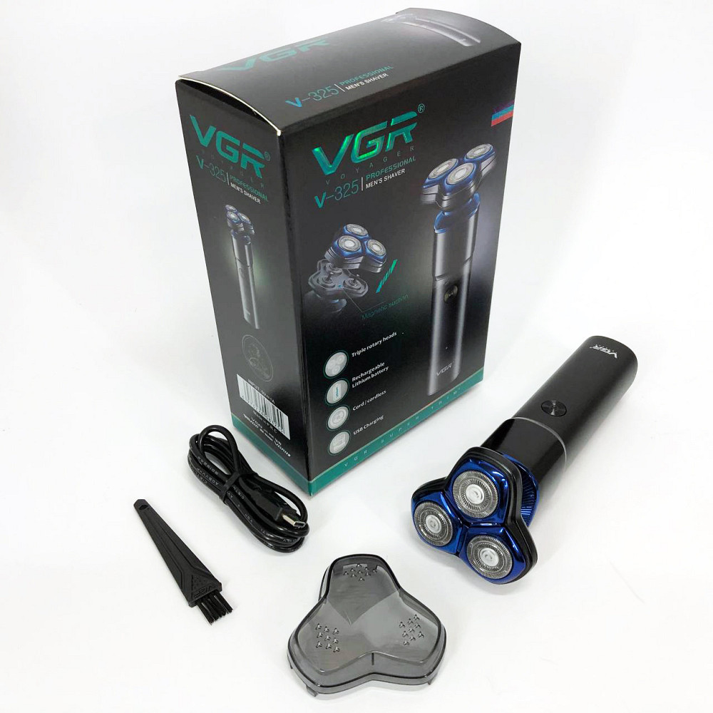 Електричне бездротове гоління VGR, Електрична бритва з вбудованим акумулятором, Бритви електричні GT-96 Львів - фото 3