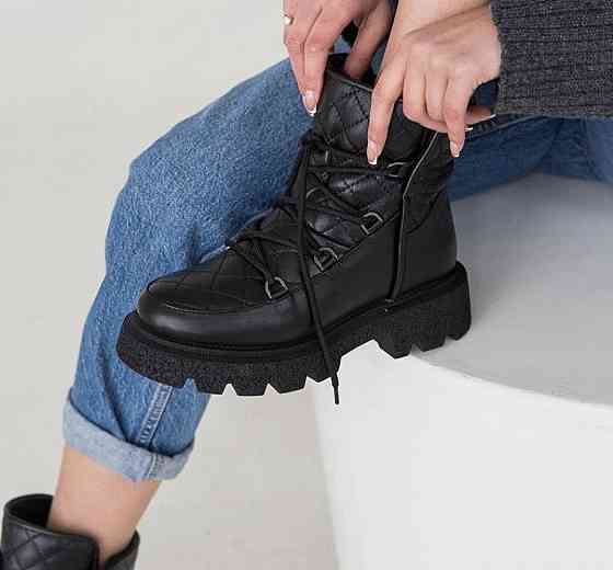 Olli Черевики жіночі OLLI K-93-Астра чорні (зима, шкіра натуральна) (5287) 38р.39р.40р. 39 Коломия