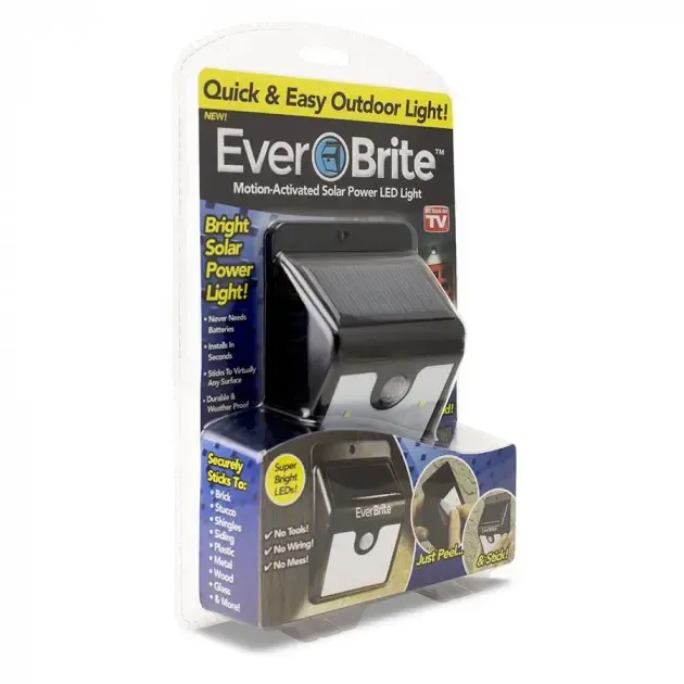 Уличный светильник на солнечной батарее с датчиком движения Ever Brite Коломия - фото 4