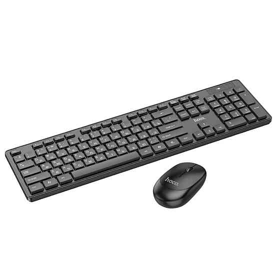Клавіатура+миша HOCO GM17 Wireless business keyboard and mouse set(English Version) Black Київ