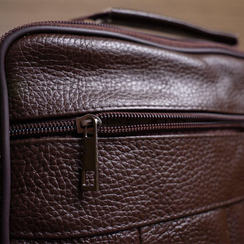 Мессенджер шкіряний 14991 Vintage Коричневий Київ - фото 1