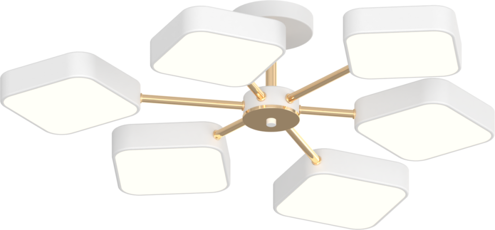 Люстра VALESO XI3351-6 білий+золото Коломия - фото 1