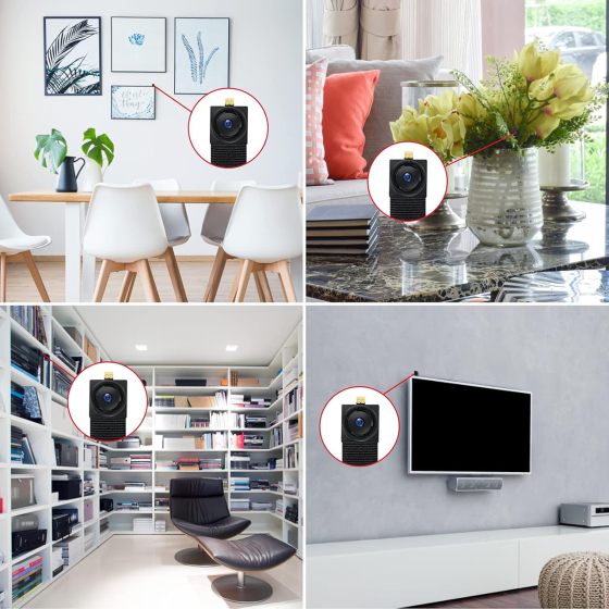 Мини-камера LXMIMI Wi-Fi Full HD 1080P, TuyaSmart, датчик движения, ночное видение, microSD 128 ГБ, 2.4 ГГц Киев