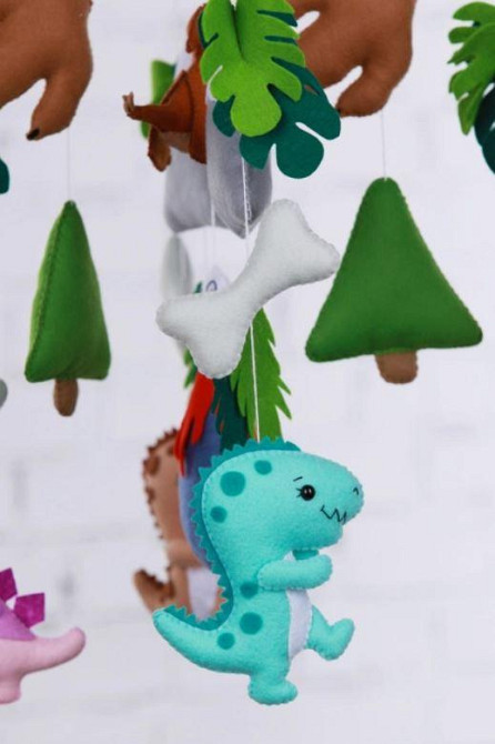 Музичний мобіль WoollyFox «Веселі динозаврики» з 35 мелодіями Киев - изображение 10