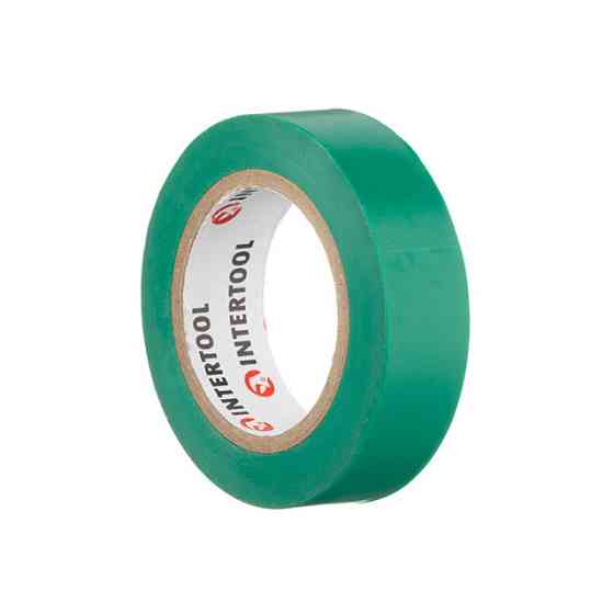 Стрічка ізоляційна 0.15мм*17мм*10м зелена INTERTOOL IT-0031 Киев