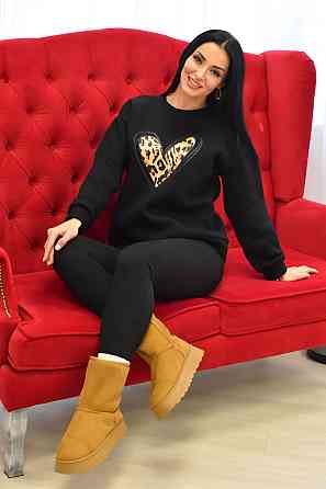 Теплий батник жіночий оверсайз "Point" Туреччина оптом | Батал Київ