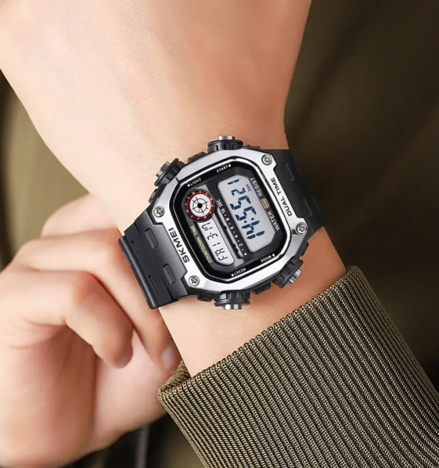 Часы мужские спортивные наручные Skmei 2126 (Серебристый) Киев - изображение 5