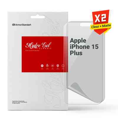Плівка захисна Armorstandart Kit Clear + Matte Apple iPhone 15 Plus (ARM80695) Вінниця