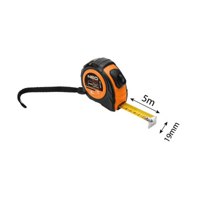 Рулетка Neo Tools 5мx19мм, с фиксатором сматывания (67-222) Винница - изображение 9