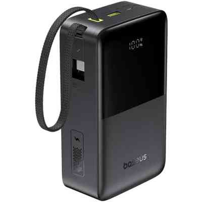 Батарея универсальная Baseus EnerFill FC51 Bipow2 Pro 30000mAh 22,5W build cab.USB-C black (E0028100) Винница