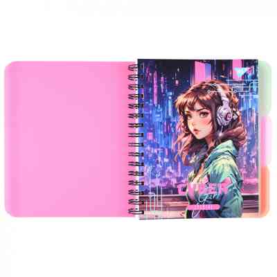 Блокнот Yes А4 Cyber girl 144 аркуша пластикова обкладинка (681964) Вінниця