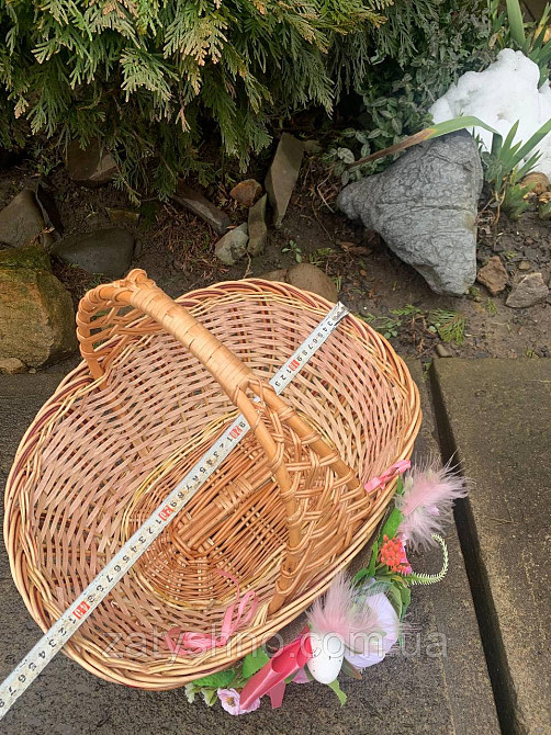 Корзинка с цветами, с декором, плетеная Киев - изображение 6